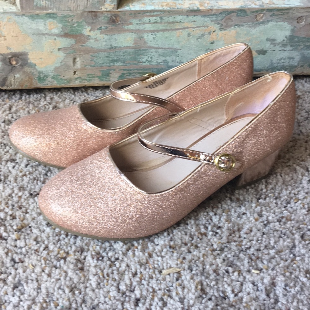 Rose Gold Glitter heels
